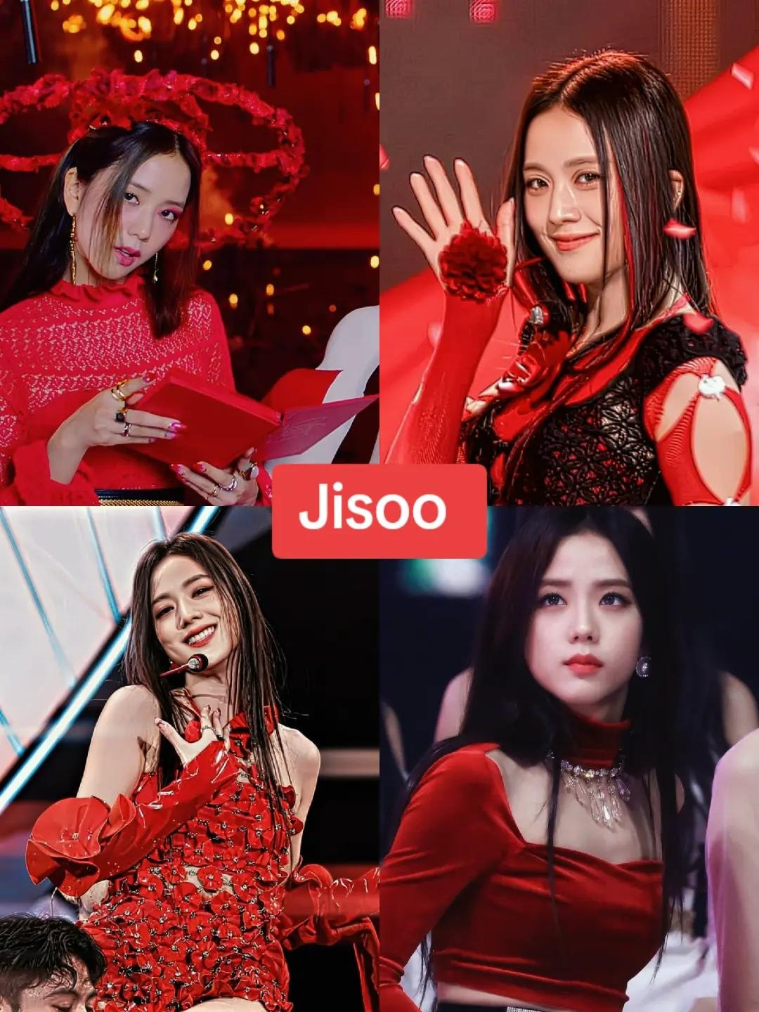 Blackpink members on red edit (photo 3 of 4)