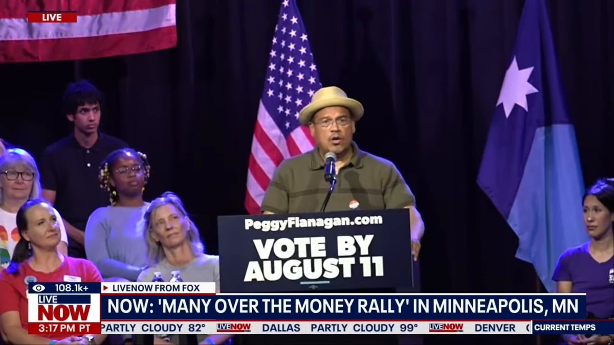Keith Ellison campaign event protest