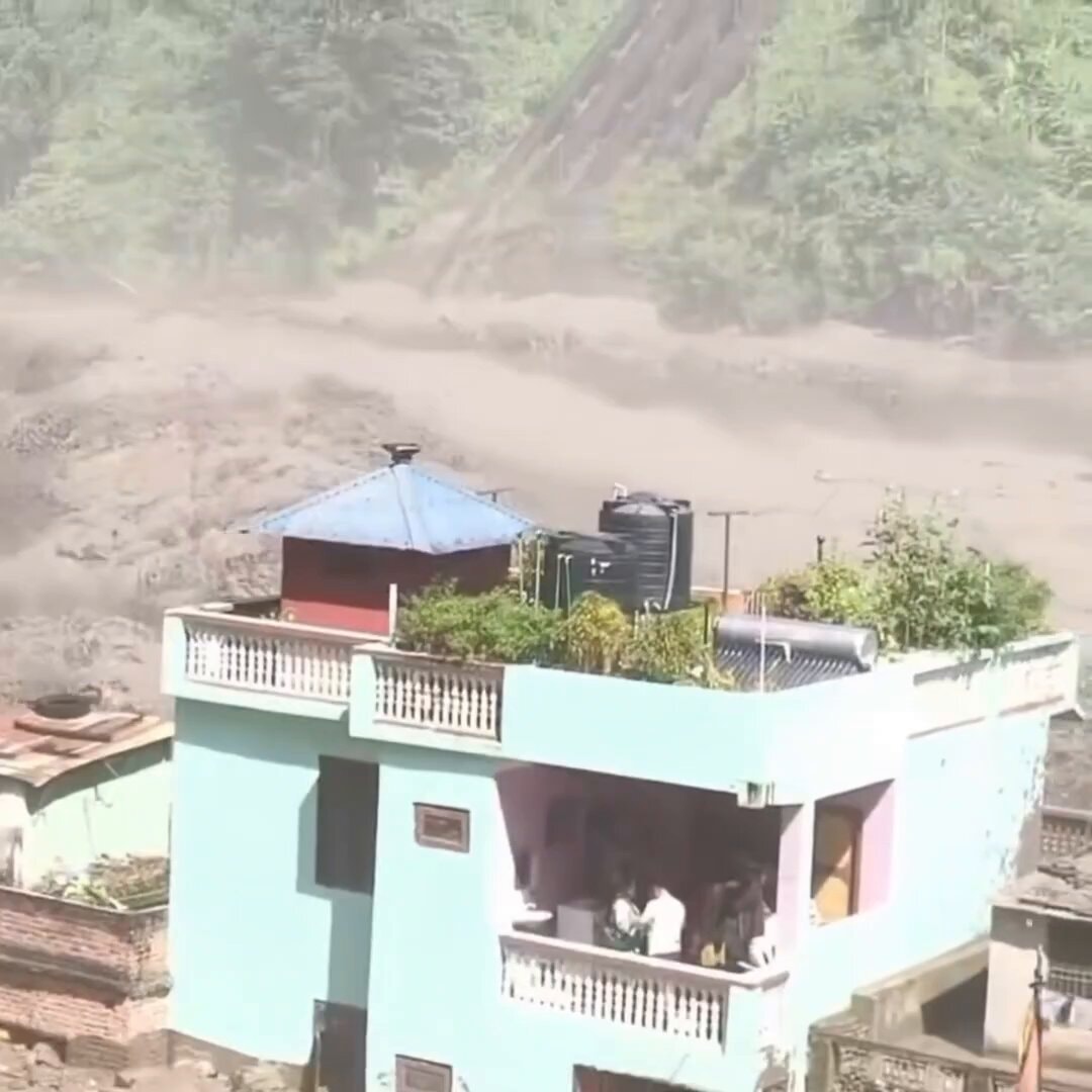 House survives landslide with damaged foundation
