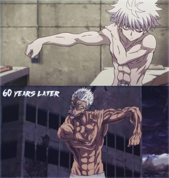anime character glow-up meme