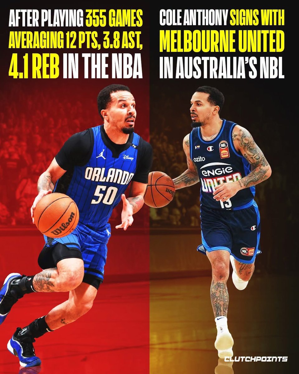 Cole Anthony signs with Melbourne United Cole Anthony signs with Melbourne United