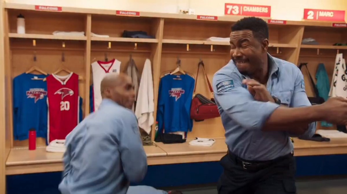 Falcons locker room celebration