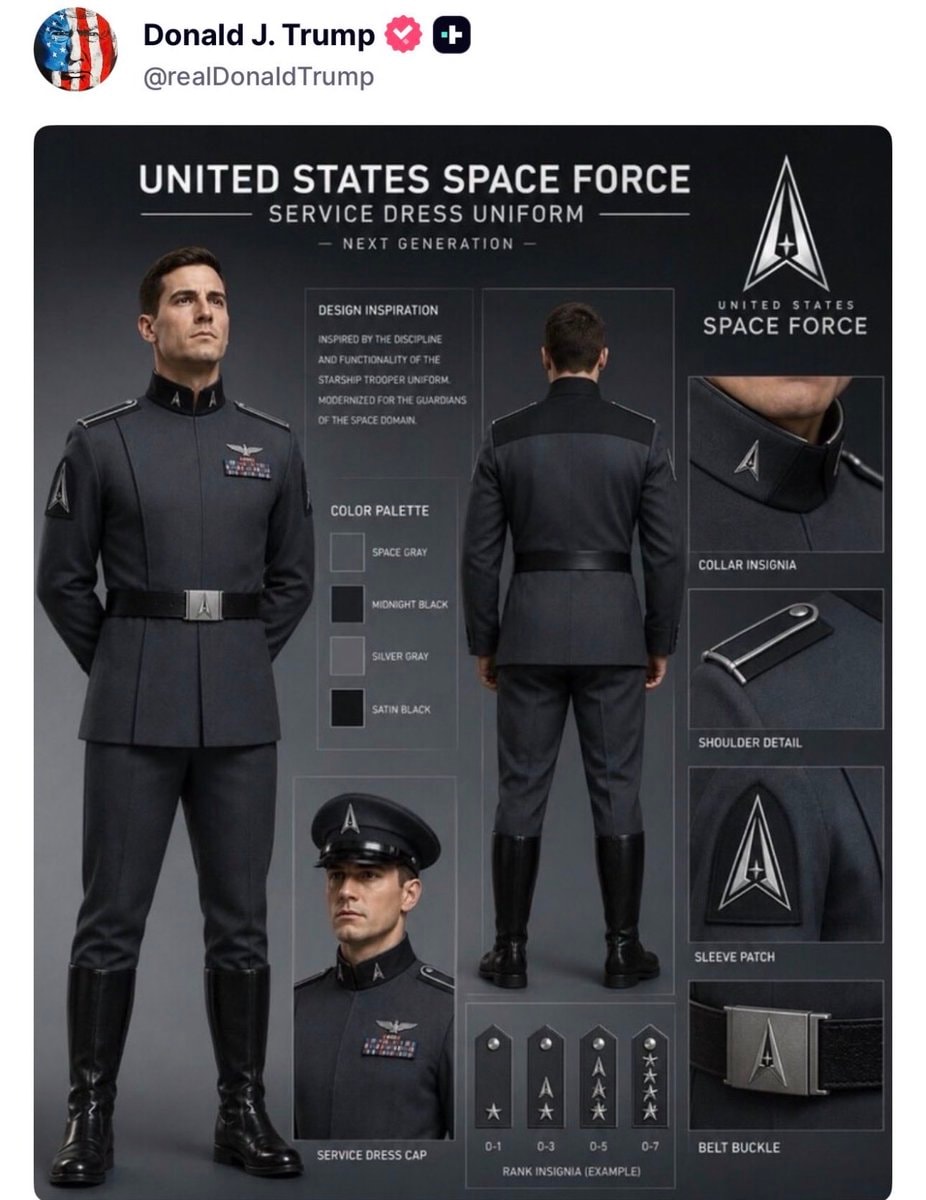 United States Space Force Next Generation uniform concept