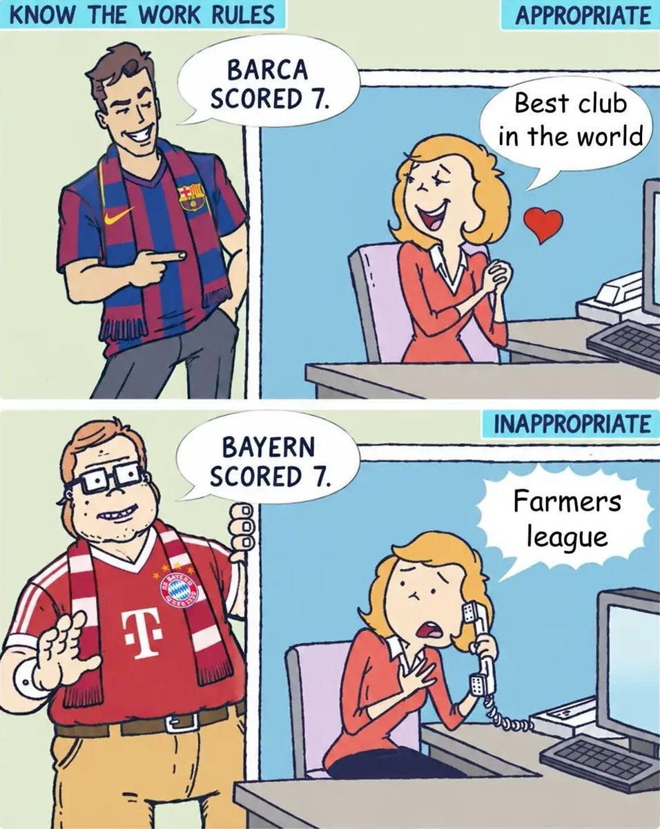 Barca fans be like comic
