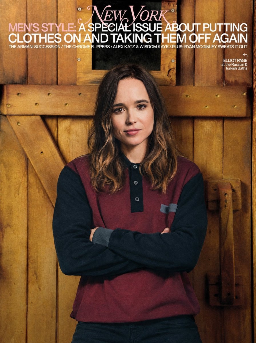 Elliot Page magazine cover