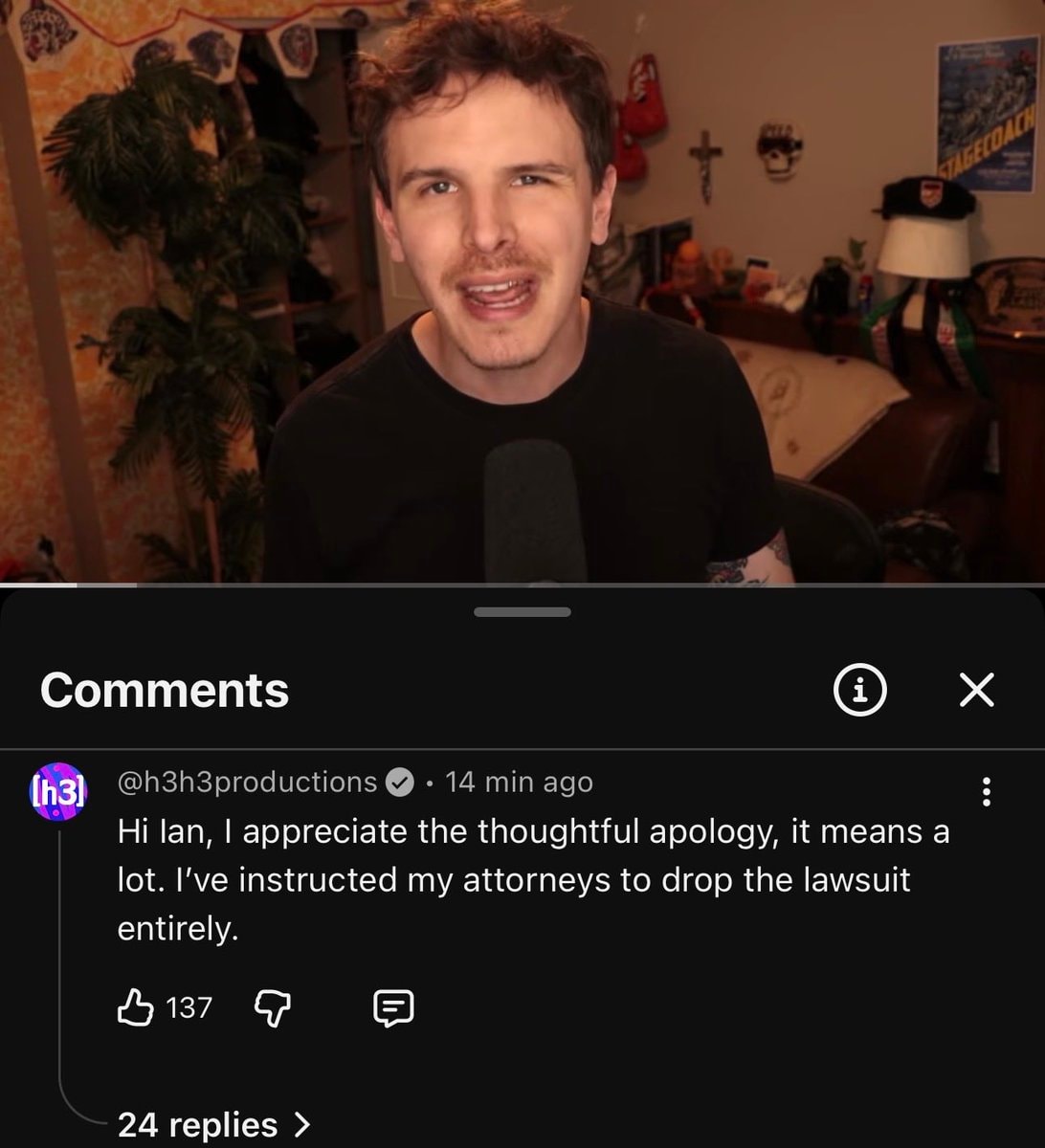 iDubbbz apology video Ethan Klein lawsuit dropped