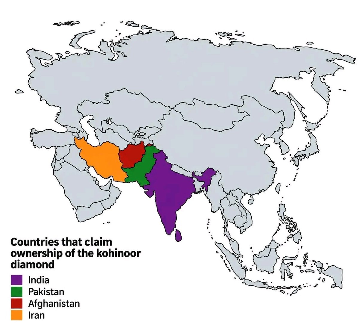 Koh-i-Noor diamond territorial claims