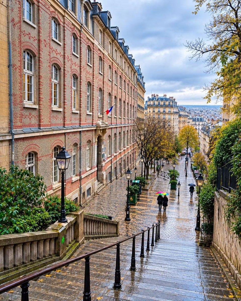 Paris France street scene