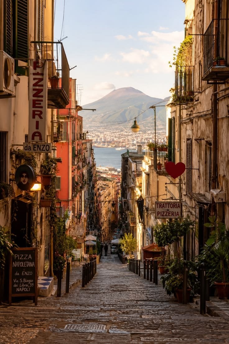 Naples cobblestone street (photo 1 of 4)