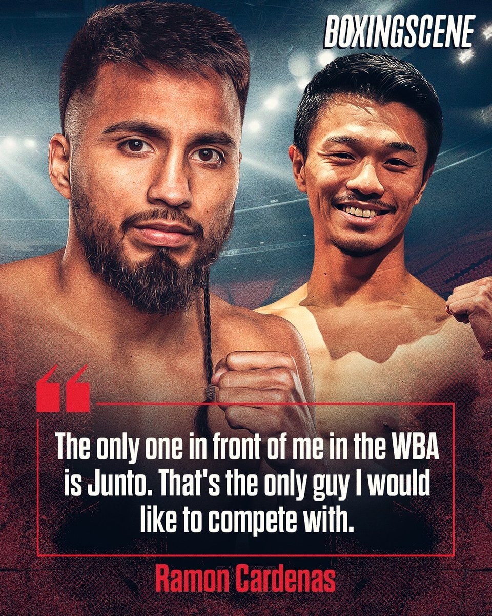 Ramon Cardenas eyes Junto Nakatani