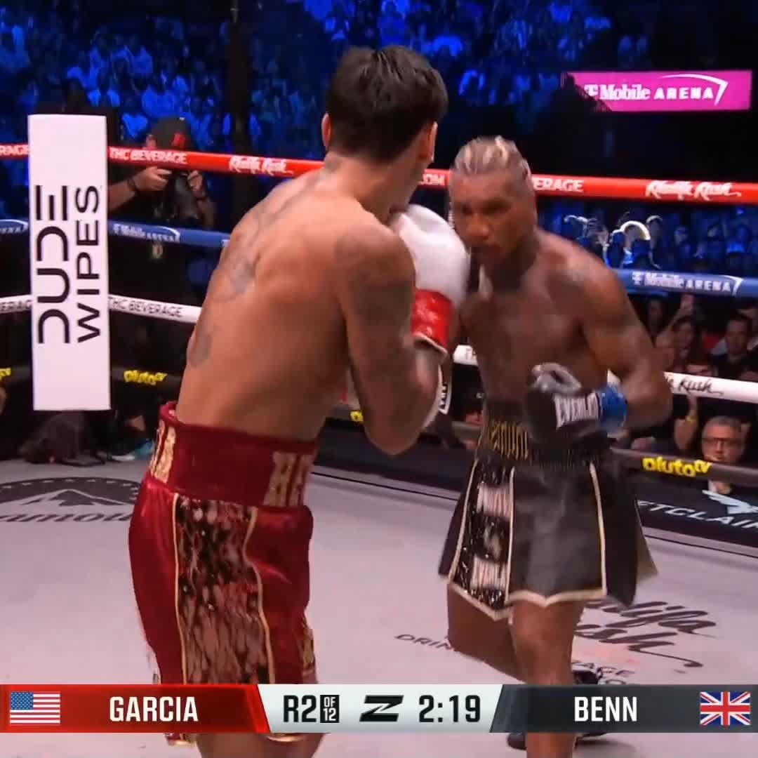 Ryan Garcia vs Conor Benn second round TKO