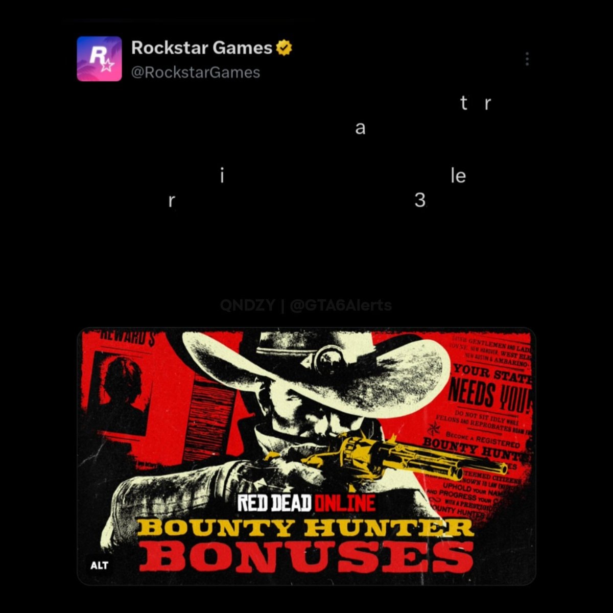 Red Dead Online Bounty Hunter poster
