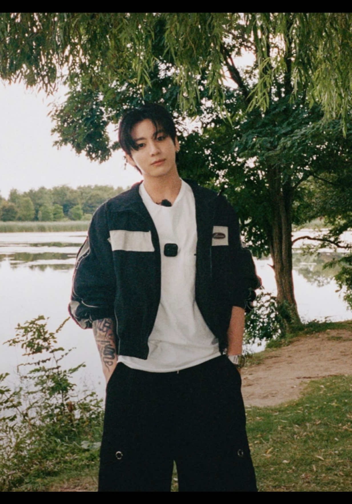 young man by lake