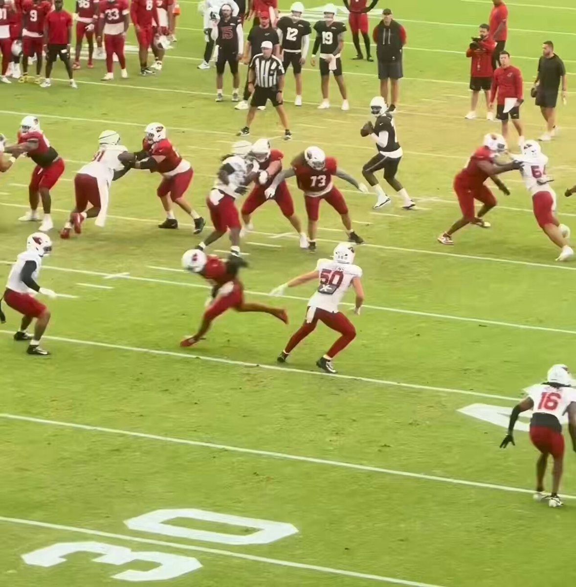 Marvin Harrison Jr. drops vs Larry Fitzgerald
