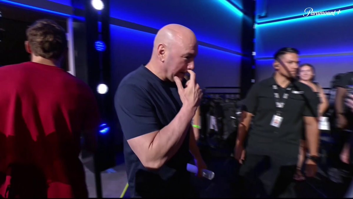 Dana White backstage moment