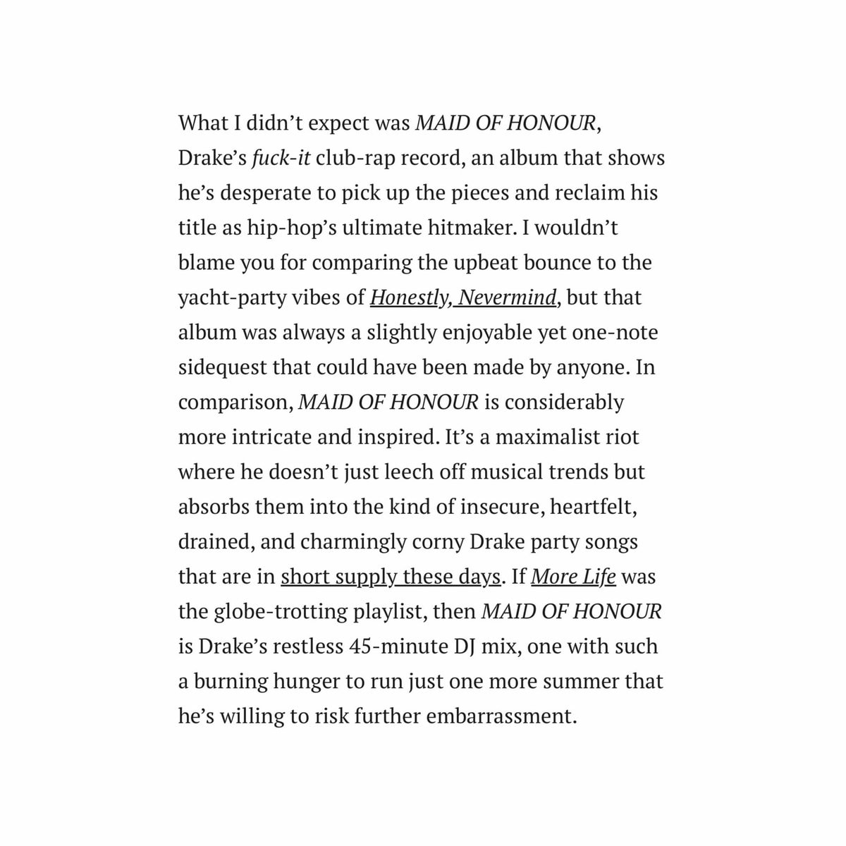 Drake Maid Of Honour 8.0 (photo 2 of 2)