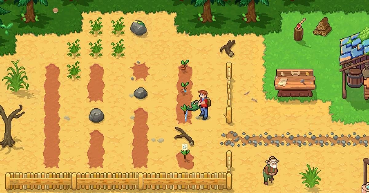 farming RPG with Pokemon Snap mechanic