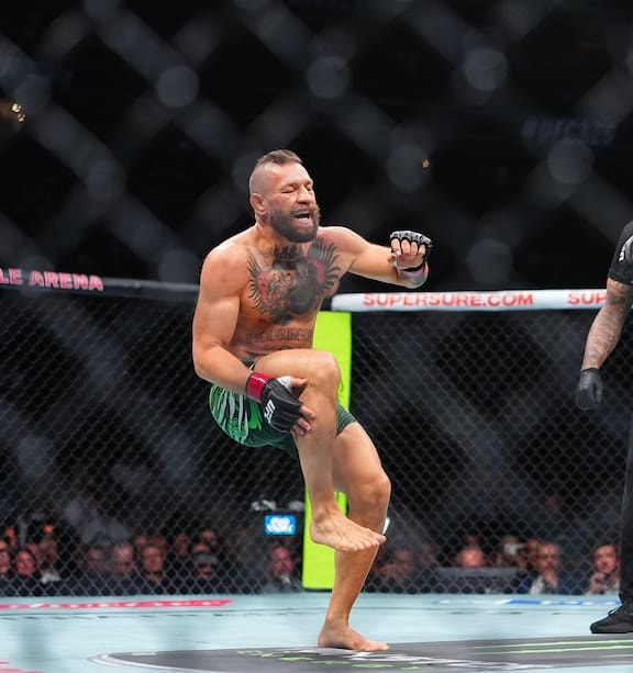 Conor McGregor in the octagon