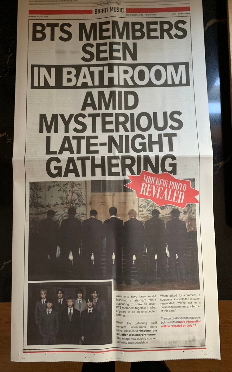 BTS NORMAL San Francisco Chronicle ad (photo 2 of 2)