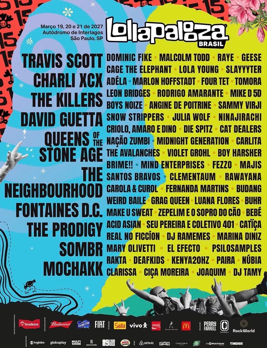 Lollapalooza Brasil 2027 lineup