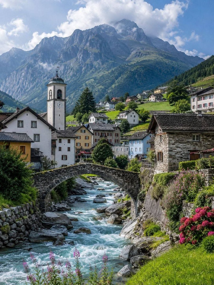 Soglio Switzerland village Soglio Switzerland village