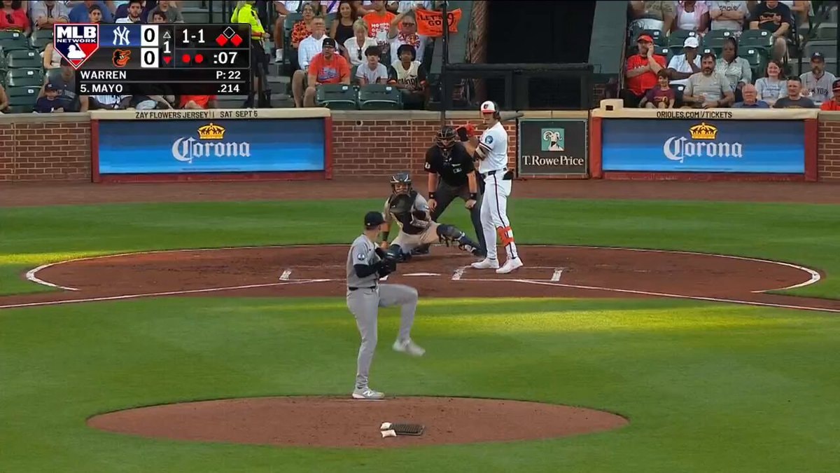Orioles double steal vs Yankees