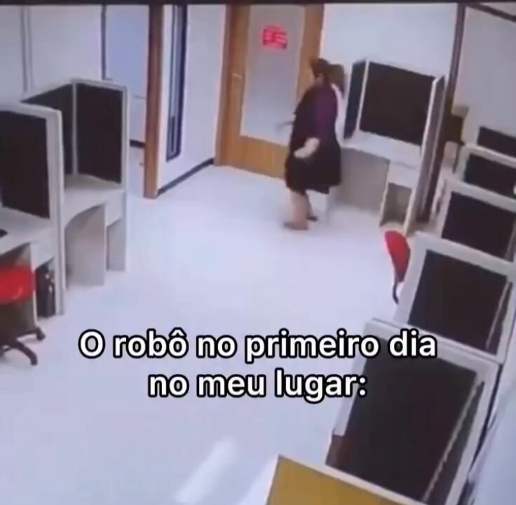 Robot first day at my job
