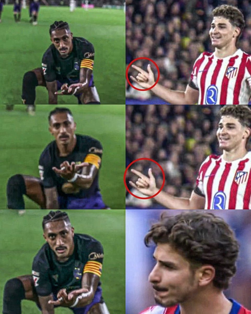 Raphinha Spider-Man gesture FC Barcelona