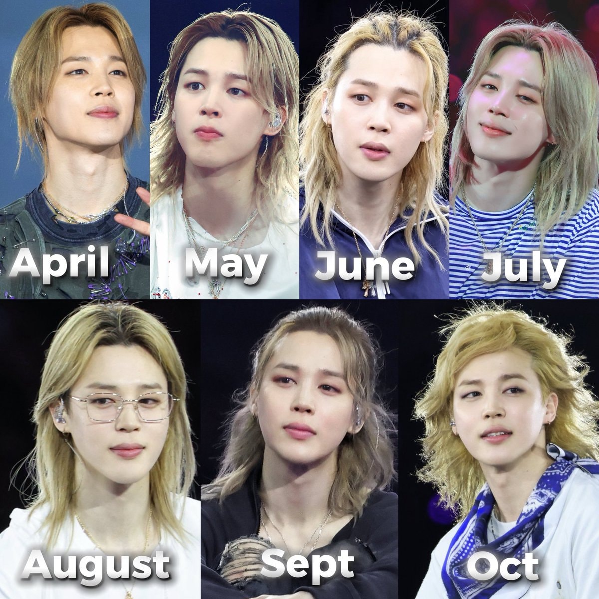 Jimin world tour hair
