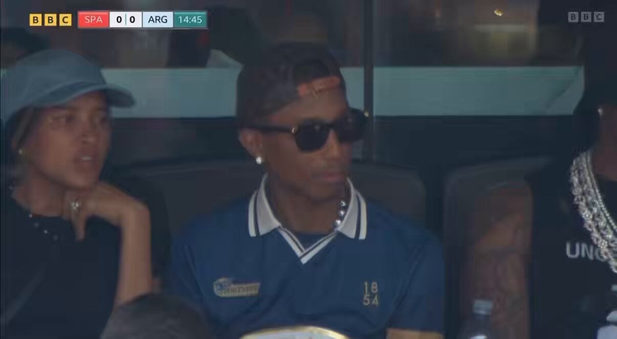 Pharrell Williams mistaken for A$AP Rocky at World Cup Final