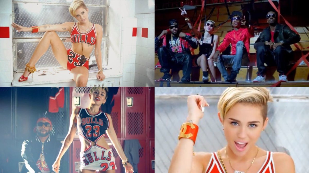 Miley Cyrus in Chicago Bulls outfit