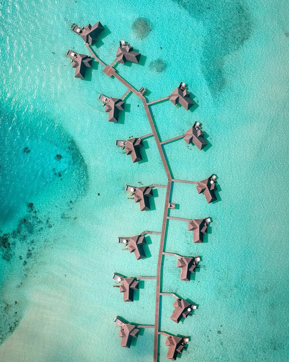 Maldives aerial view