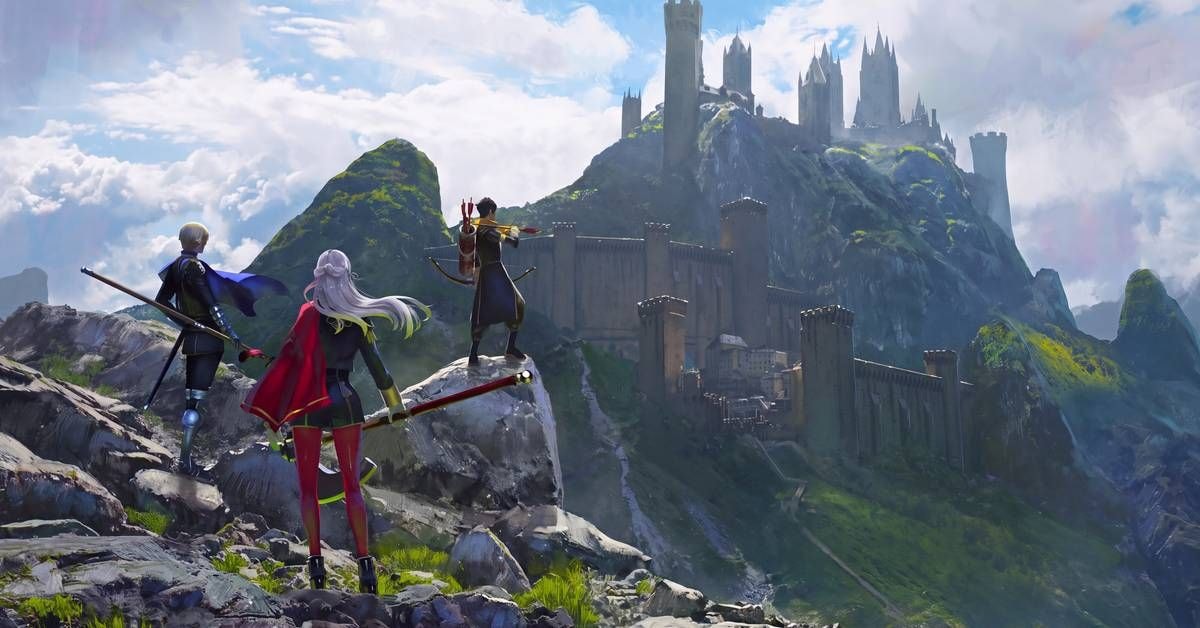 Tactical RPG fantasy castle scene