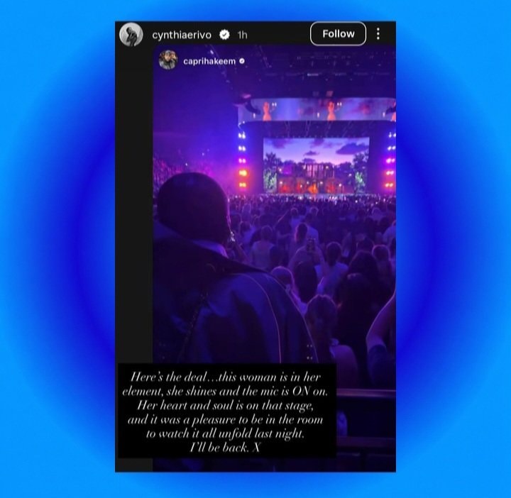 Cynthia Erivo Ariana Grande stage (photo 2 of 2)