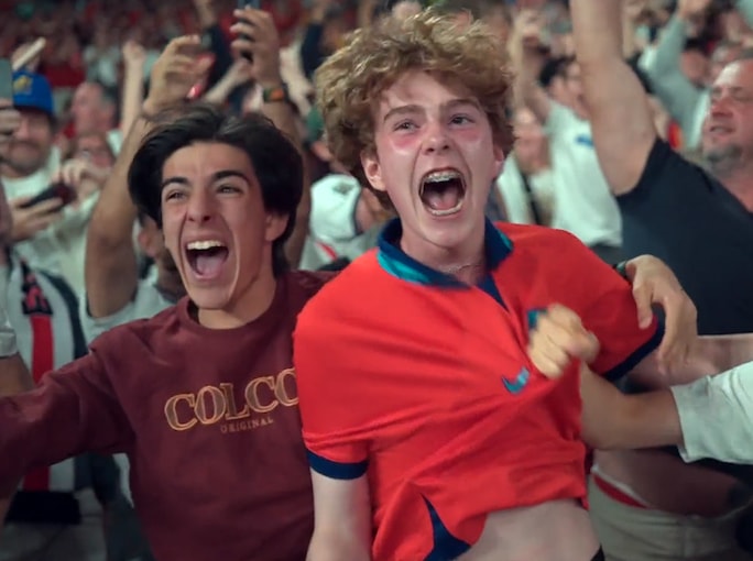 ENGLAND fans going mad