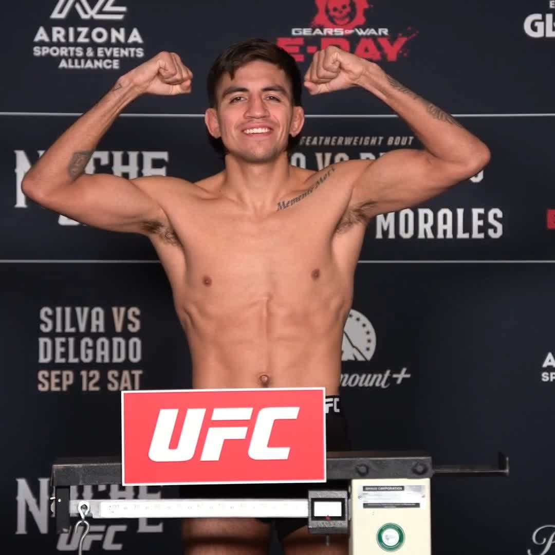Jose Delgado NocheUFC weigh-in Jose Delgado NocheUFC weigh-in