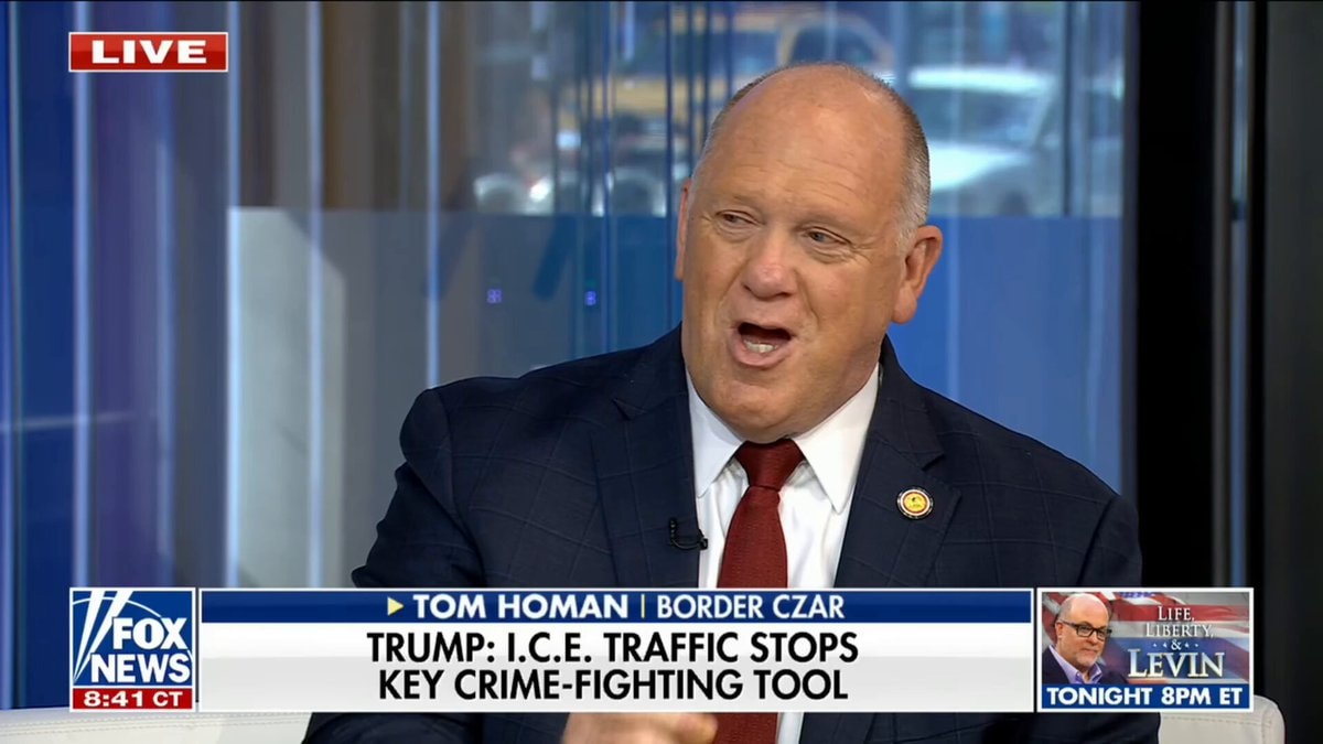 Tom Homan ICE traffic stops Tom Homan ICE traffic stops