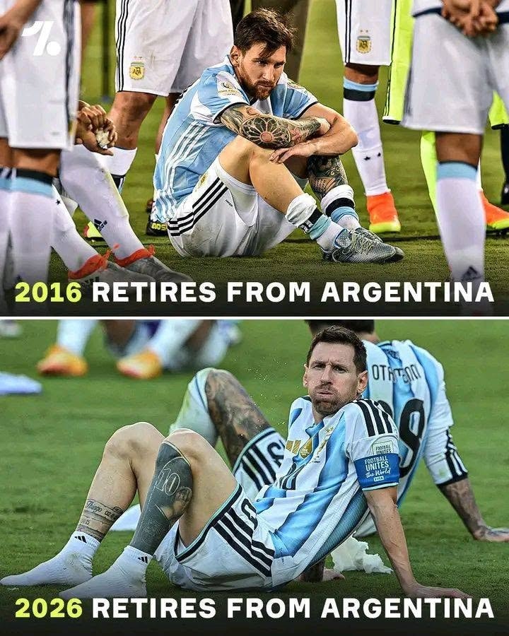 Messi and Ronaldo retirement history