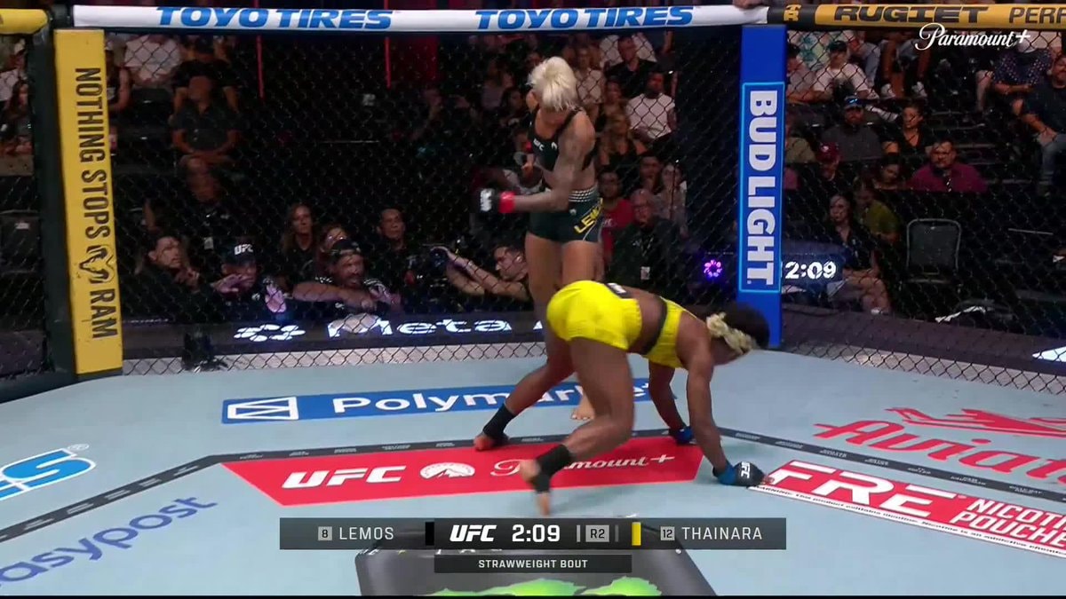 Lemos hurts Thainara UFC 8