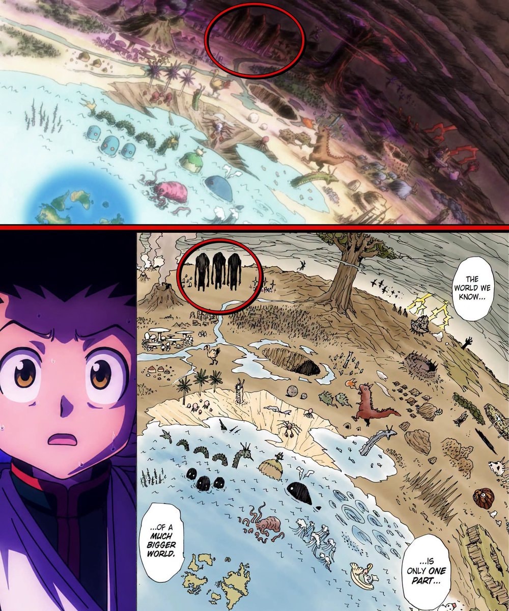 Gon shocked at dark continent
