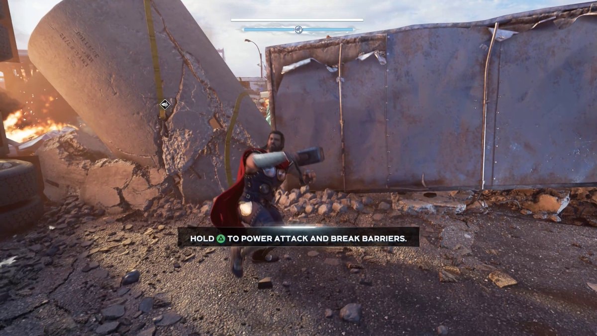 Thor Avengers video game power attack