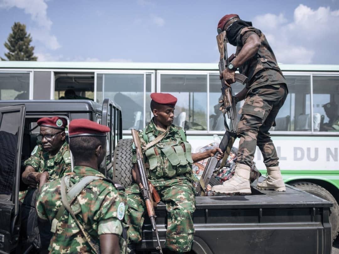 Tanzanian troops entering #Burundi
