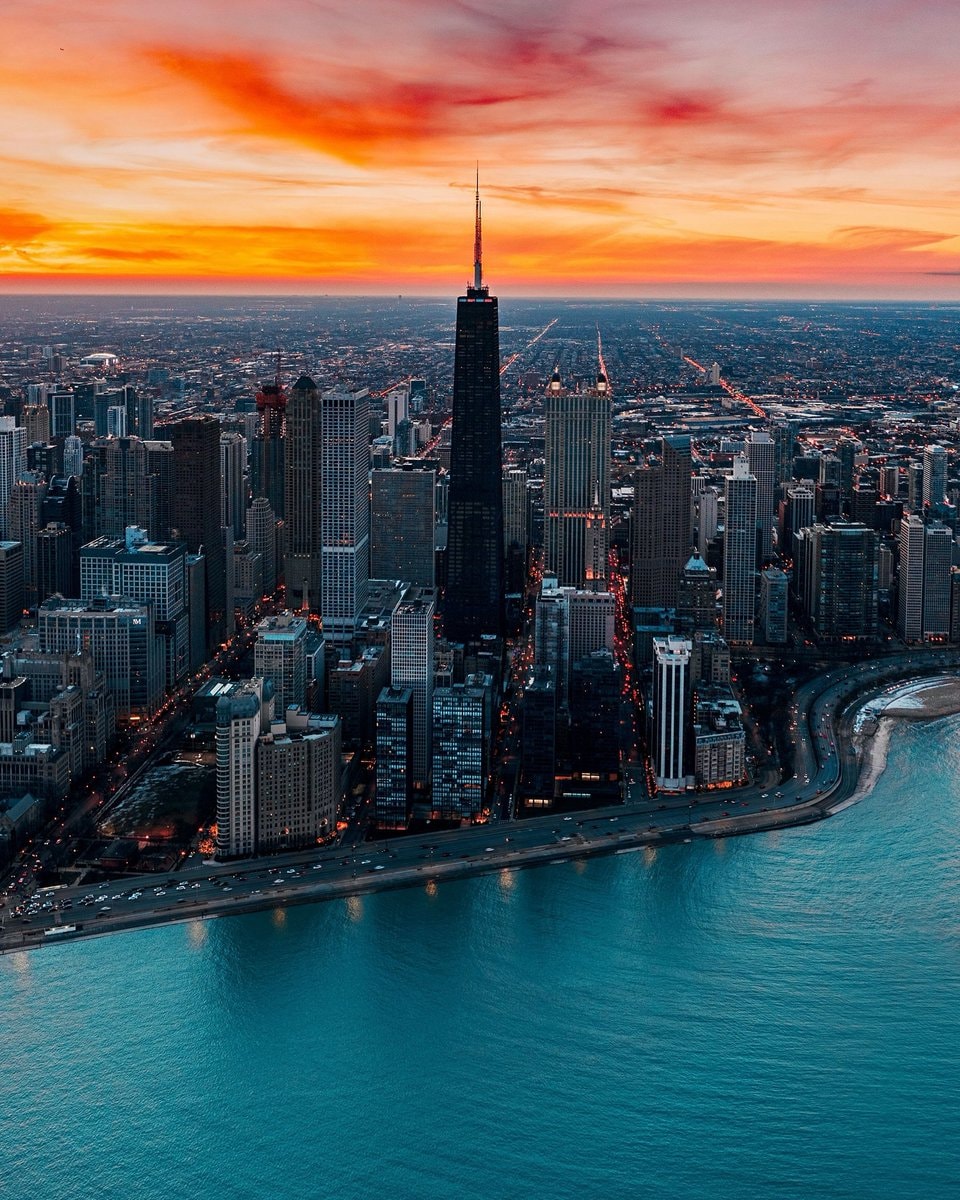 Chicago Illinois pin drop Chicago Illinois pin drop