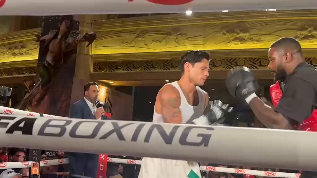 Ryan Garcia Conor Benn open workout Ryan Garcia Conor Benn open workout