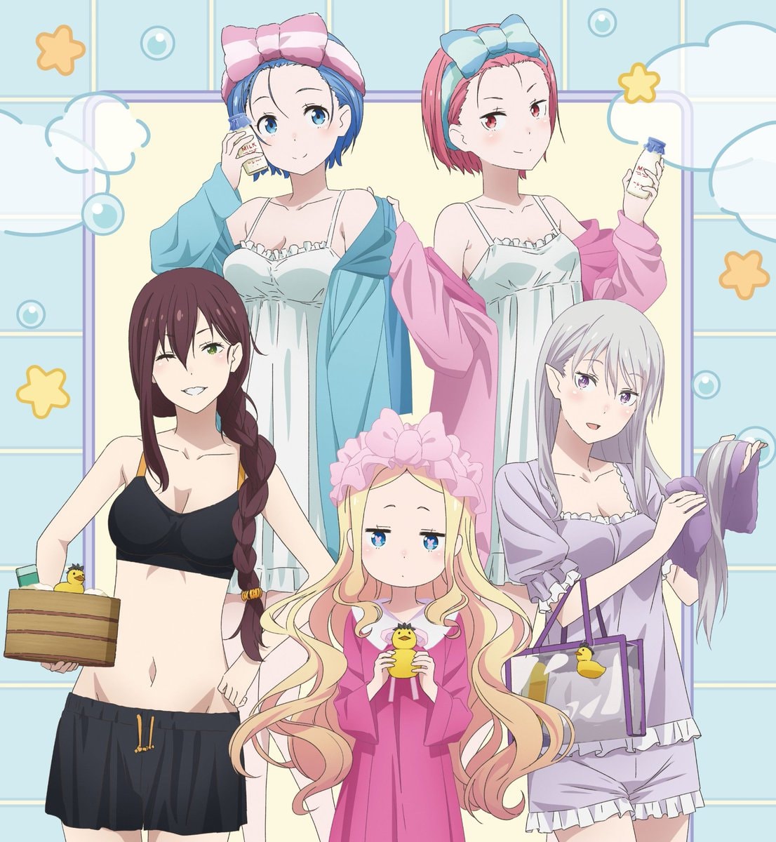 RE:ZERO Amnibus Bath House illustration