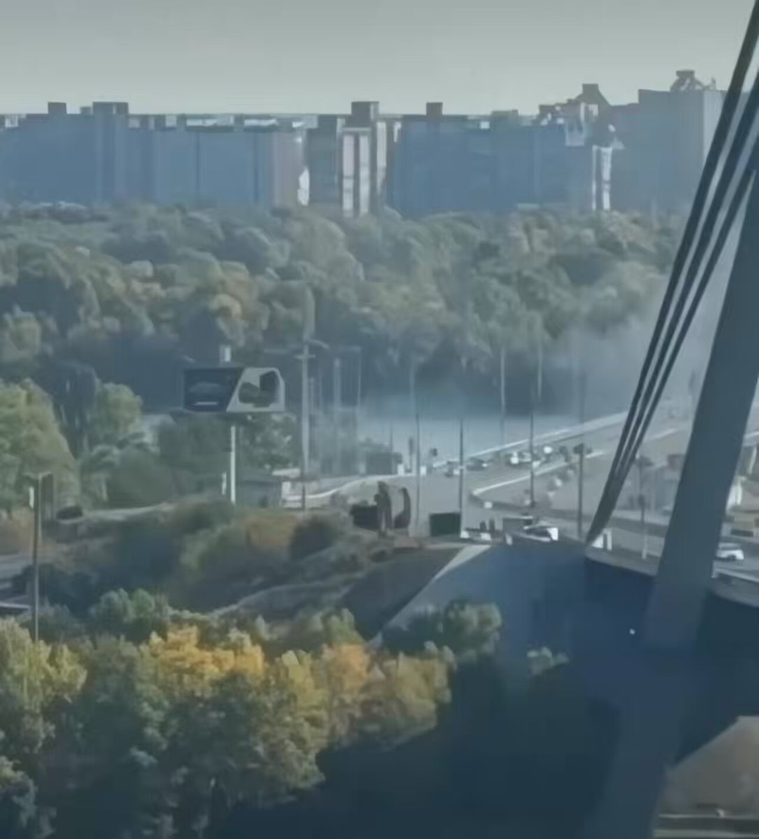 Kyiv bridge drone attack