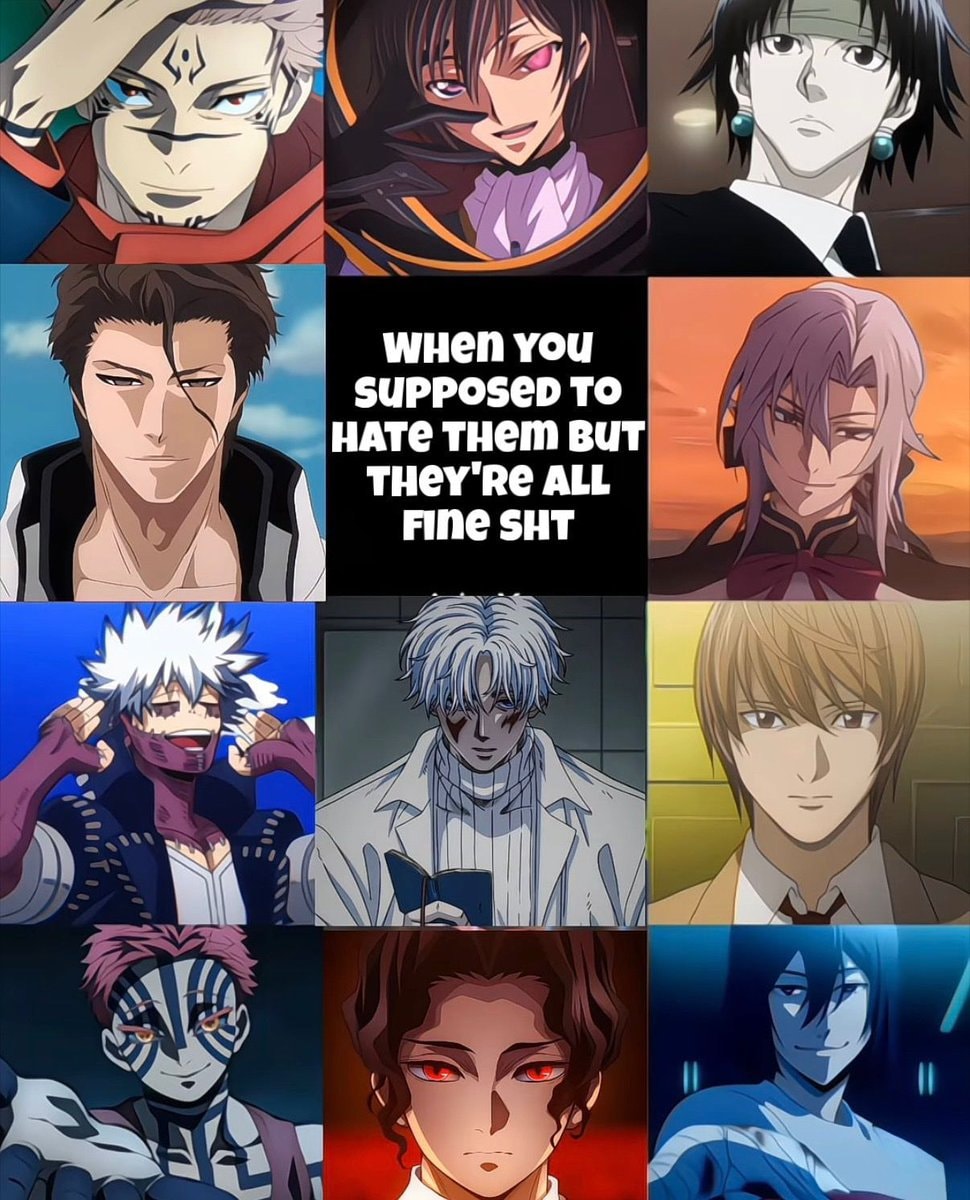 anime villain fine sht meme ❤️