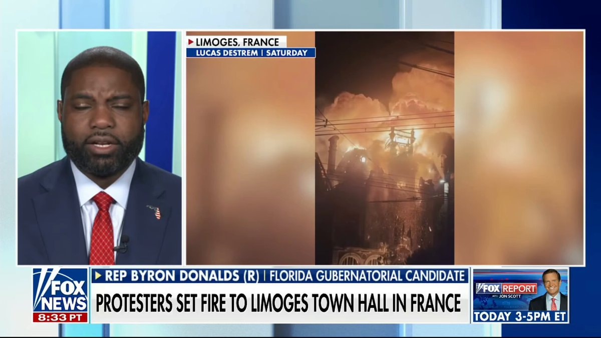 Byron Donalds on France riots and Florida Byron Donalds on France riots and Florida