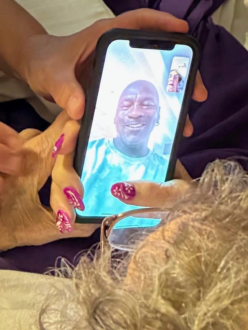 Michael Jordan Teacher Video Call (photo 2 of 2)