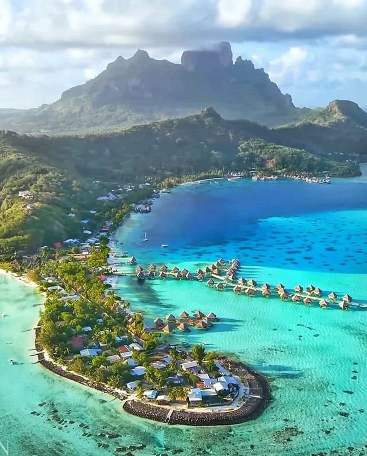 Bora Bora aerial view